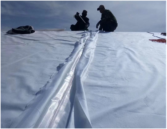 防渗91视频直播APP膜应用在池塘护坡7周年依旧安全可靠